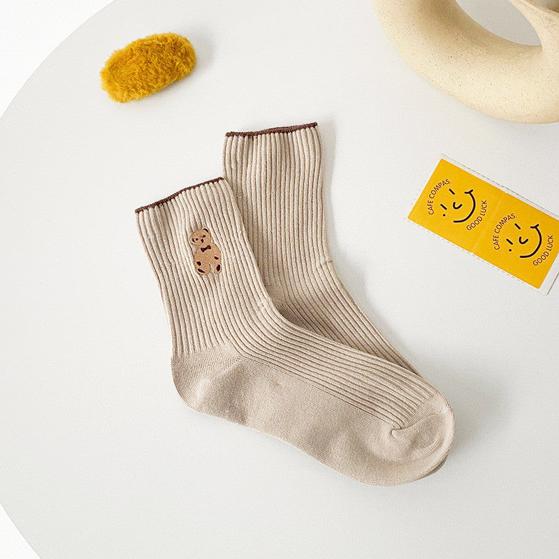 Teddy Bear Winter Socks