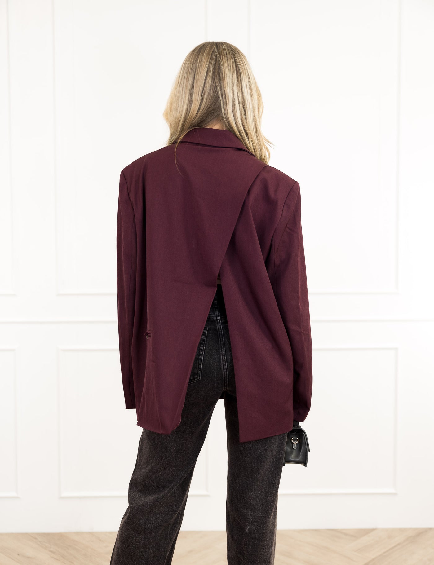 Nora Burgundy Blazer