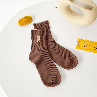 Teddy Bear Winter Socks