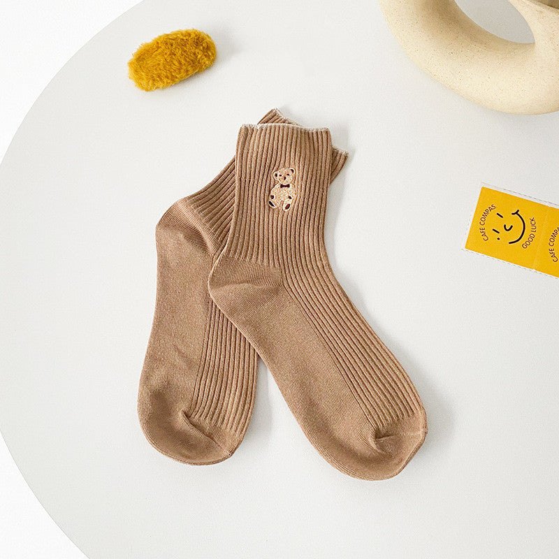 Teddy Bear Winter Socks