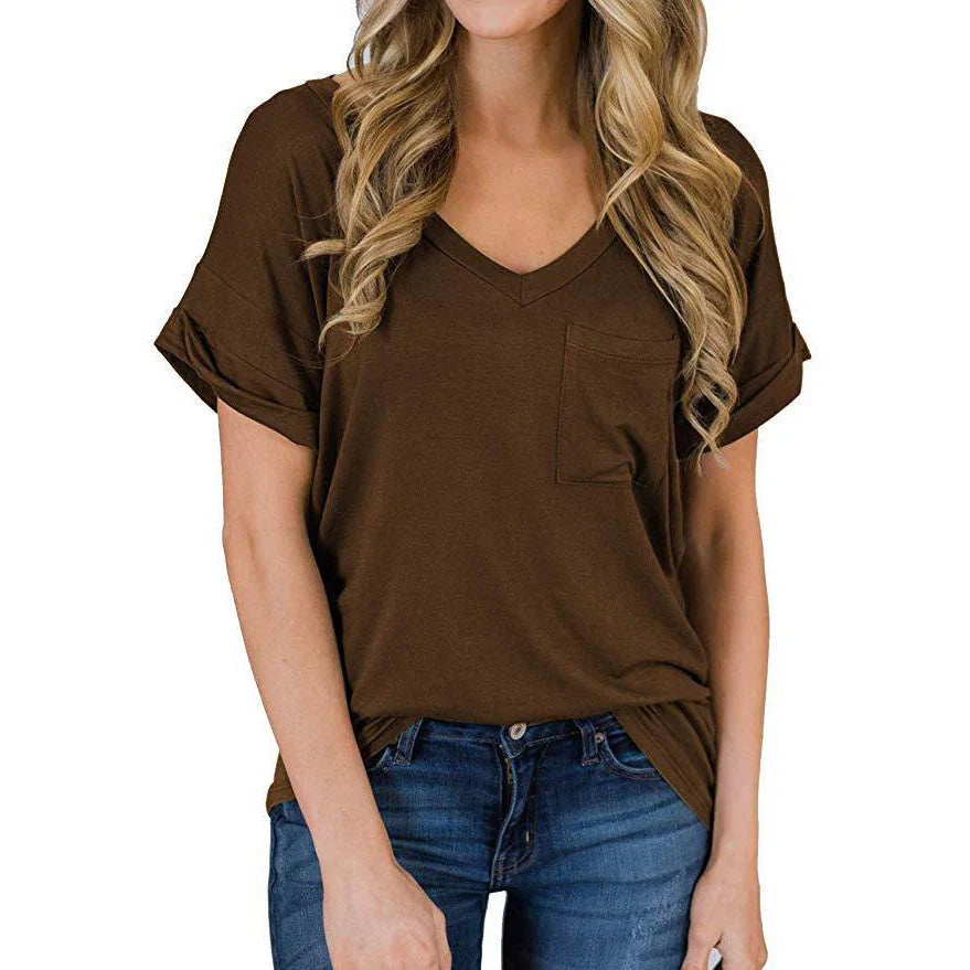 Women's V-Neck with Pocket